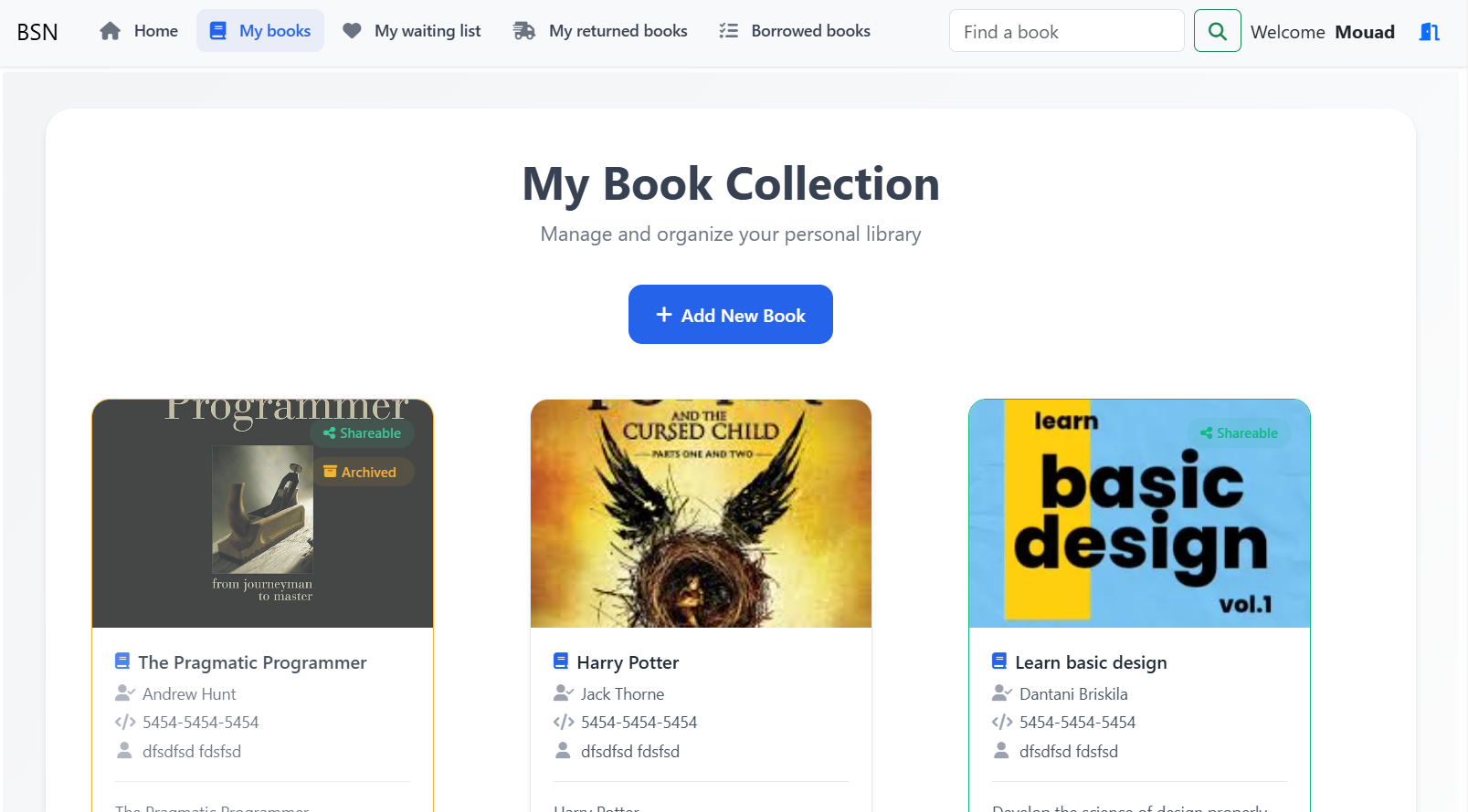 Book Social Network